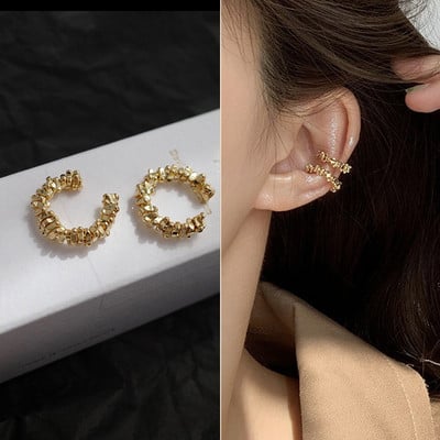 Manșetă pentru ureche, Cercei cu clemă pentru ureche, fără piercing, pentru femei, fete, cu frunze din zirconiu, înveliș pentru ureche, bijuterii cadou