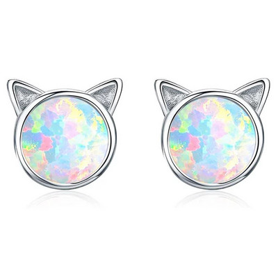 Cercei cu piatră de naștere din cristal de unicorn, accesorii populare, cercei pentru femei, cercei cu știfturi, cadou pentru copii