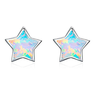 Cercei cu piatră de naștere din cristal de unicorn, accesorii populare, cercei pentru femei, cercei cu știfturi, cadou pentru copii