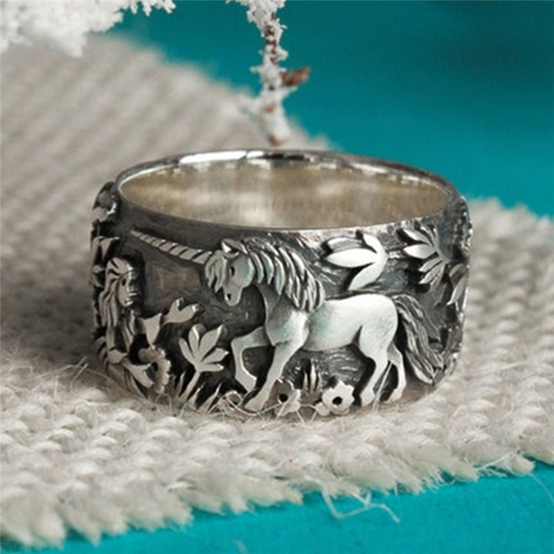 CAOSHI Design sculptat Soare și Lună Inele de epocă pentru femei Cadou unic pentru fete Accesorii punk pentru femei pentru petrecerea de dans Bijuterii Drop Ship