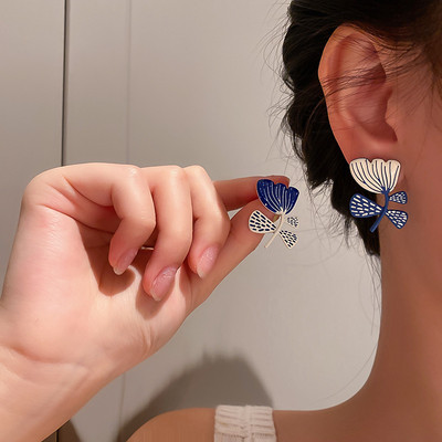 Noua tendință, cercei cu ciucuri lungi strălucitori, pentru femei, cercei cu pandantiv cu flori de cristal, eleganti, pentru petrecere, bijuterii de nuntă, cadouri