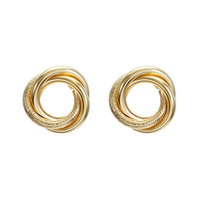 Vintage aranyozott, ezüstözött geometrikus nagy kerek kapocs fülbevalón női lányoknak, üreges fülcsipesz piercing nélkül, divatékszerek