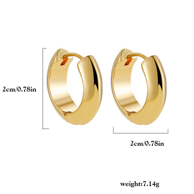 2022-es új design, geometrikus, kerek, vaskos karikás fülbevaló nőknek Kreatív csavart láncos fülcsat piercing Huggies ajándék