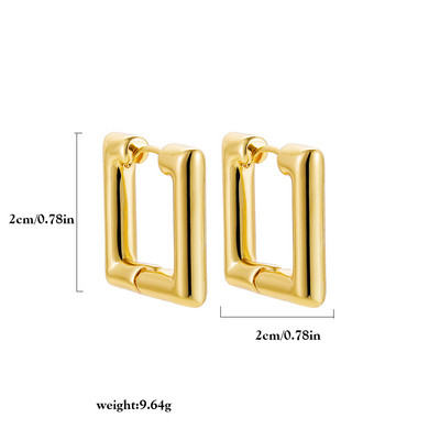 2022-es új design, geometrikus, kerek, vaskos karikás fülbevaló nőknek Kreatív csavart láncos fülcsat piercing Huggies ajándék