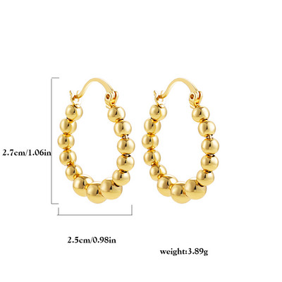 2022-es új design, geometrikus, kerek, vaskos karikás fülbevaló nőknek Kreatív csavart láncos fülcsat piercing Huggies ajándék