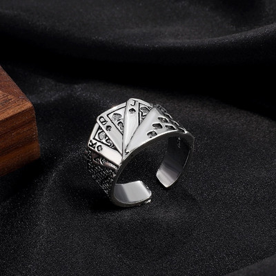 KunJoe Punk faragott gyűrűs szett férfiaknak antik ezüst színű vintage bohém gyűrűs szett Hip Hop ékszer kiegészítők csülök Anillos