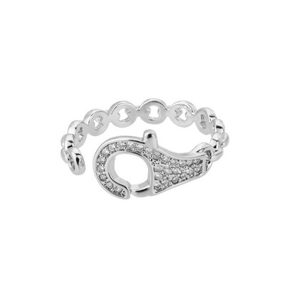 Gotické otvorené OT pracky Twist reťazové prstene pre ženy z nehrdzavejúcej ocele nastaviteľné zlaté prsteňové šperky svadobné párty darček Bague