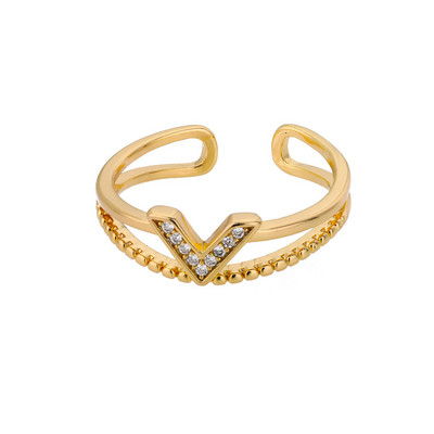 Gotické otvorené OT pracky Twist reťazové prstene pre ženy z nehrdzavejúcej ocele nastaviteľné zlaté prsteňové šperky svadobné párty darček Bague