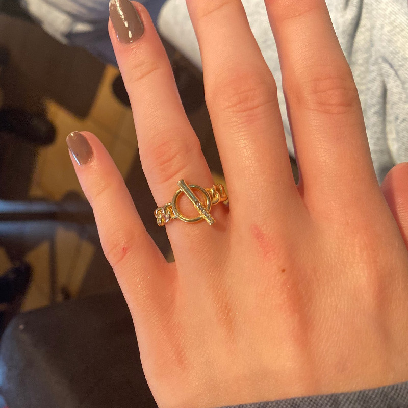 Gotické otvorené OT pracky Twist reťazové prstene pre ženy z nehrdzavejúcej ocele nastaviteľné zlaté prsteňové šperky svadobné párty darček Bague