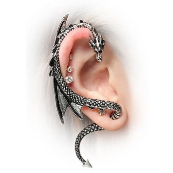 Punk Personality Dragon Ear Clips για γυναίκες Ανδρικά σκουλαρίκια Retro Dragon Non Pierced Σκουλαρίκια αυτιών για εφήβους Hip Hop Street Jewelry