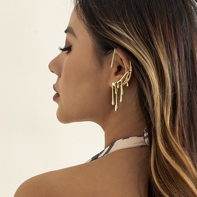 Punkové osobnostné dračie náušnice pre ženy a mužov, retro dračie nepiercingové náušnice, manžety do uší pre tínedžerov, hip hopové pouličné šperky