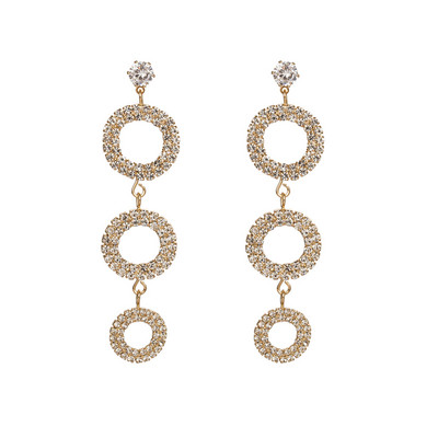 SHIXIN Punk Long Big Circle Link grandinės auskarai moterims Hiphop Statement dideli nuleidžiami auskarai Fashion 2021 Auskarai Juvelyrika Dovana