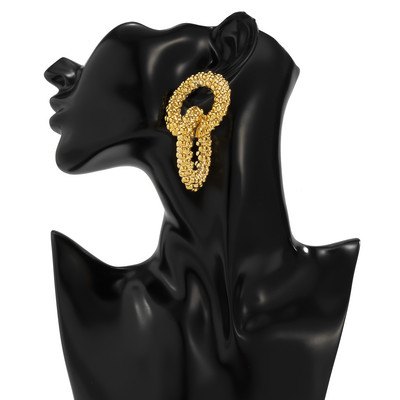 SHIXIN Punk Long Big Circle Link grandinės auskarai moterims Hiphop Statement dideli nuleidžiami auskarai Fashion 2021 Auskarai Juvelyrika Dovana