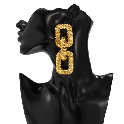 SHIXIN Punk Long Big Circle Link grandinės auskarai moterims Hiphop Statement dideli nuleidžiami auskarai Fashion 2021 Auskarai Juvelyrika Dovana