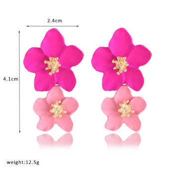 Μεγάλα λουλούδια σκουλαρίκια Μόδα γυναικεία σκουλαρίκια 2020 trend Statement Ear Stud Earrings Korean Vintage Jewelry For Party Χονδρική