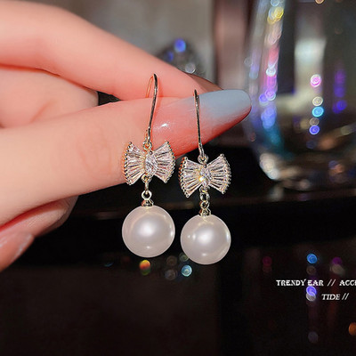 2022 m. naujos mados žalios spalvos brangakmenio ilgi perliniai auskarai su kutais moterims, senovinių papuošalų vakarėliui, vestuvėms, madingi kabantys auskarai