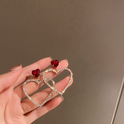 Daily Red Hearts Cercei Doop Fete Love Funny Cercei Boemi 2022 Moda Noi Accesorii Femei