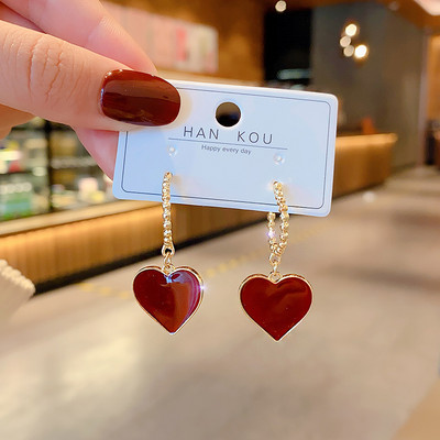 Daily Red Hearts Cercei Doop Fete Love Funny Cercei Boemi 2022 Moda Noi Accesorii Femei