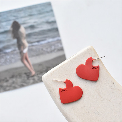Daily Red Hearts Cercei Doop Fete Love Funny Cercei Boemi 2022 Moda Noi Accesorii Femei