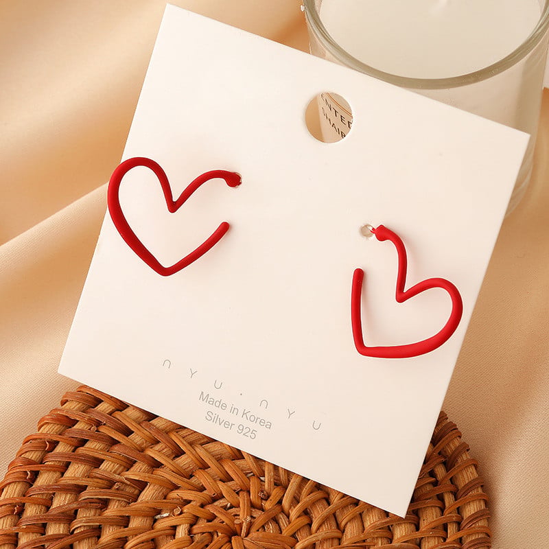 Daily Red Hearts Cercei Doop Fete Love Funny Cercei Boemi 2022 Moda Noi Accesorii Femei