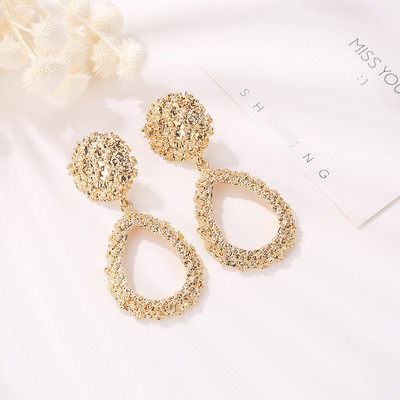 Módne náušnice s klipom 2019 Veľké geometrické náušnice pre ženy bez prepichnutia, moderné šperky