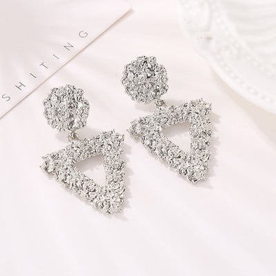 Módne náušnice s klipom 2019 Veľké geometrické náušnice pre ženy bez prepichnutia, moderné šperky