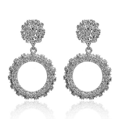 Módne náušnice s klipom 2019 Veľké geometrické náušnice pre ženy bez prepichnutia, moderné šperky