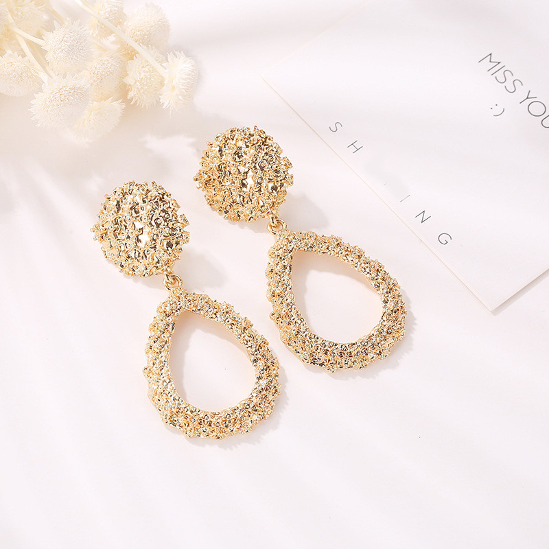 Módne náušnice s klipom 2019 Veľké geometrické náušnice pre ženy bez prepichnutia, moderné šperky