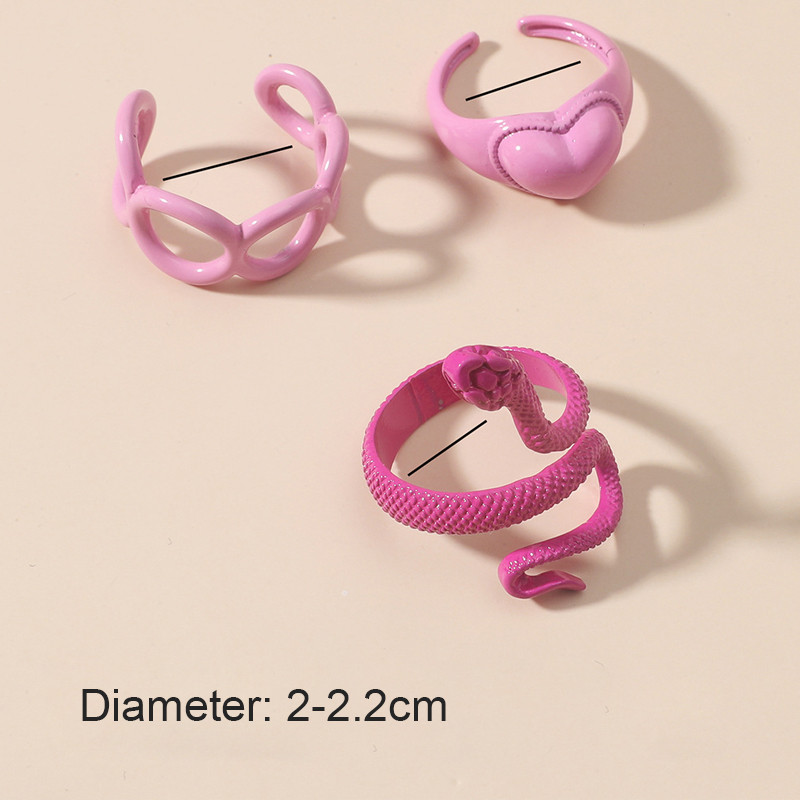 Prsten sa zmijom u boemskom stilu s podesivim prstenovima za otvaranje za žene, novo 2023. Veleprodaja skupnog nakita Vjenčani prsten za parove, slatki 1/3kom