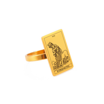 Inele de cărți de tarot Skyrim pentru femei bărbați din oțel inoxidabil ezoterism divinație inel magic banda arcane majore amuleta bijuterii cadou