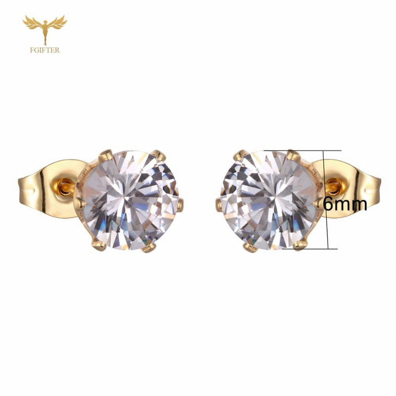 Colier cu pandantiv cu inimă de cristal, cercei, set de bijuterii geometrice elegant, din oțel inoxidabil, pentru femei