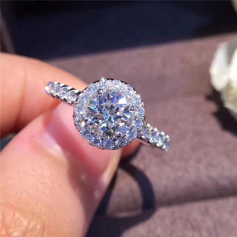 CC Seturi de bijuterii fine pentru femei placate cu aur alb cubic zirconia inel cercei coliere pandantive Bijoux nunta CCAS228