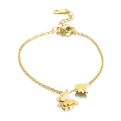 Oțel inoxidabil 316L matuit Fluture Brățară Colier Cercei Set de bijuterii Mireasă Accesorii pentru femei