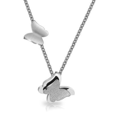 Oțel inoxidabil 316L matuit Fluture Brățară Colier Cercei Set de bijuterii Mireasă Accesorii pentru femei