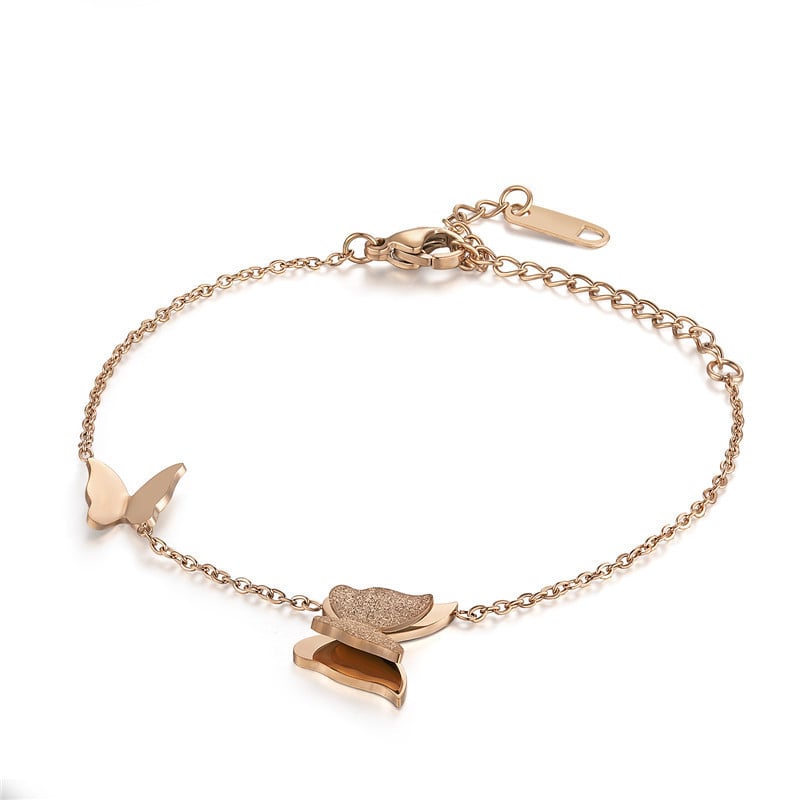 Oțel inoxidabil 316L matuit Fluture Brățară Colier Cercei Set de bijuterii Mireasă Accesorii pentru femei