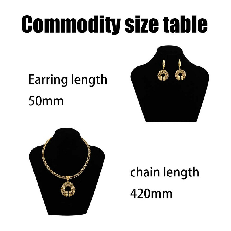 1Sada náhrdelníkov a náušníc, sada šperkov v zlatej farbe pre dievčatá, módny klasický štýl, sada náhrdelníkov a náušníc pre ženy
