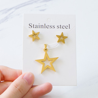 LUXUKISSKIDS rozsdamentes acél női fülbevalók és nyakláncok ékszerkészletek szív afrikai ékszerek Dubai trend esküvői kiegészítők