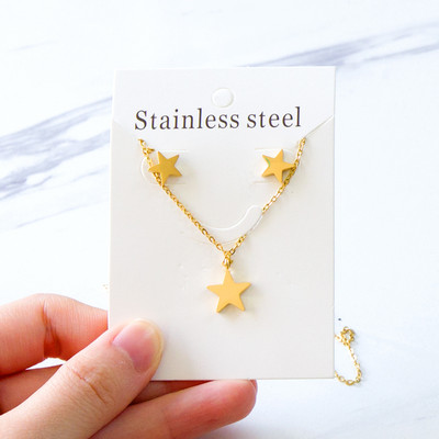 LUXUKISSKIDS rozsdamentes acél női fülbevalók és nyakláncok ékszerkészletek szív afrikai ékszerek Dubai trend esküvői kiegészítők