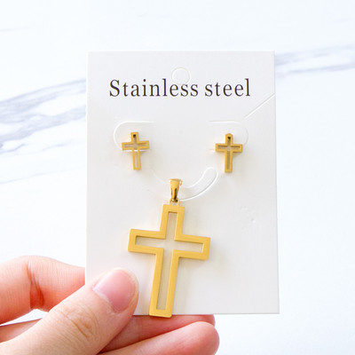 LUXUKISSKIDS rozsdamentes acél női fülbevalók és nyakláncok ékszerkészletek szív afrikai ékszerek Dubai trend esküvői kiegészítők