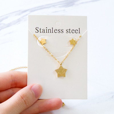 LUXUKISSKIDS rozsdamentes acél női fülbevalók és nyakláncok ékszerkészletek szív afrikai ékszerek Dubai trend esküvői kiegészítők