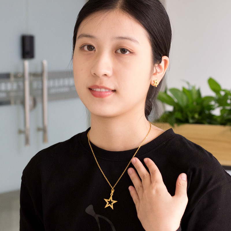 LUXUKISSKIDS rozsdamentes acél női fülbevalók és nyakláncok ékszerkészletek szív afrikai ékszerek Dubai trend esküvői kiegészítők