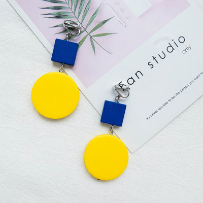 Több stílusú kollekció Ékszer Koreai Kreatív Személyiség Geometrikus Levelek Kapcsos Fülbevaló Divat Lány Női Kiegészítők