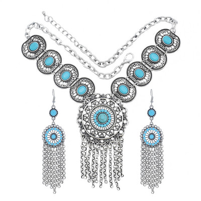 Seturi de bijuterii afgane pentru femei, coliere de cristal colorate cu strasuri, agrafe de păr pentru cercei, seturi de bijuterii afgane indiene de mireasă