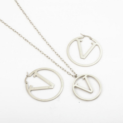 ZMFashion ékszerkészlet fülbevaló karkötő nyaklánc női lányoknak rozsdamentes acél kubai vastag lánc kerek betűs aranyozott