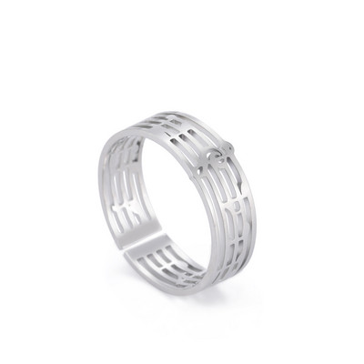 Teamer nerūdijančio plieno žiedai moterims, reguliuojamas raganos mazgas, širdis, gėlė, gyvatė, kryžius, pirštų žiedas, papuošalai Valentino dienos dovana