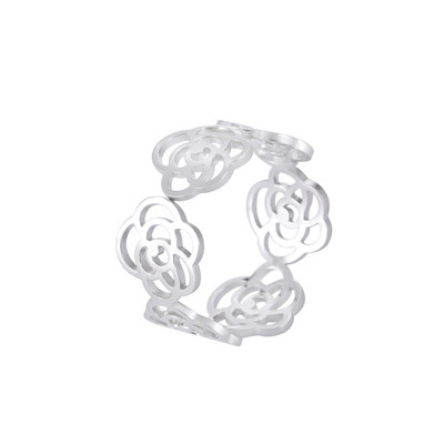 Teamer nerūdijančio plieno žiedai moterims, reguliuojamas raganos mazgas, širdis, gėlė, gyvatė, kryžius, pirštų žiedas, papuošalai Valentino dienos dovana