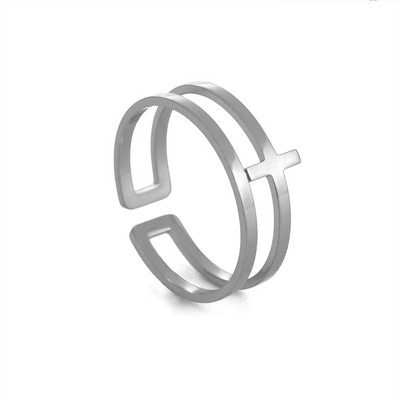 Teamer nerūdijančio plieno žiedai moterims, reguliuojamas raganos mazgas, širdis, gėlė, gyvatė, kryžius, pirštų žiedas, papuošalai Valentino dienos dovana