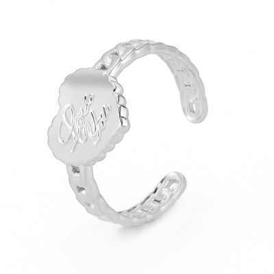 Teamer nerūdijančio plieno žiedai moterims, reguliuojamas raganos mazgas, širdis, gėlė, gyvatė, kryžius, pirštų žiedas, papuošalai Valentino dienos dovana