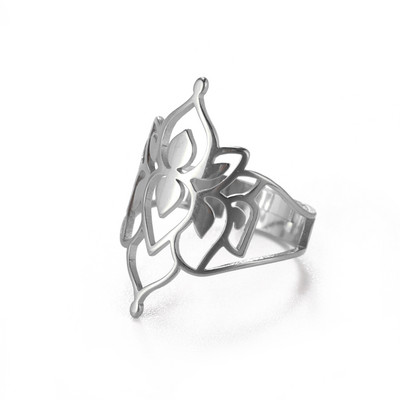 Teamer nerūdijančio plieno žiedai moterims, reguliuojamas raganos mazgas, širdis, gėlė, gyvatė, kryžius, pirštų žiedas, papuošalai Valentino dienos dovana