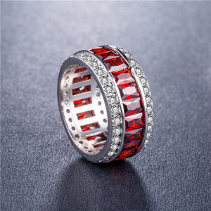 Milangirl Luxusné romantické zirkónové svadobné zásnubné okrúhle párové prstene pre ženy šperky prsteň